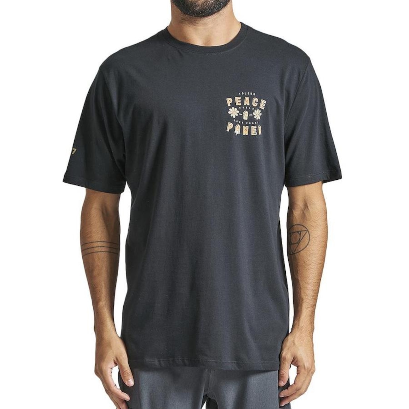 Camiseta Hurley Peace & Power Sm24 - Masculina - Foto 1