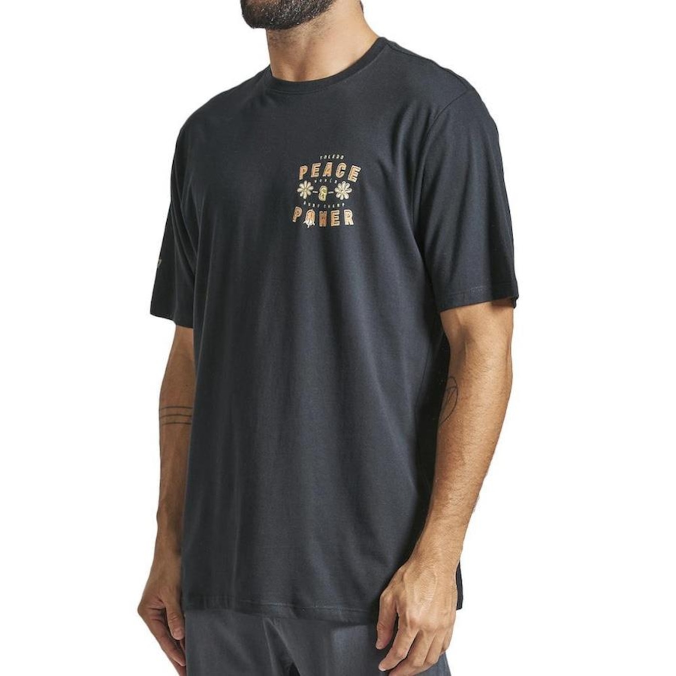 Camiseta Hurley Peace & Power Sm24 - Masculina - Foto 3