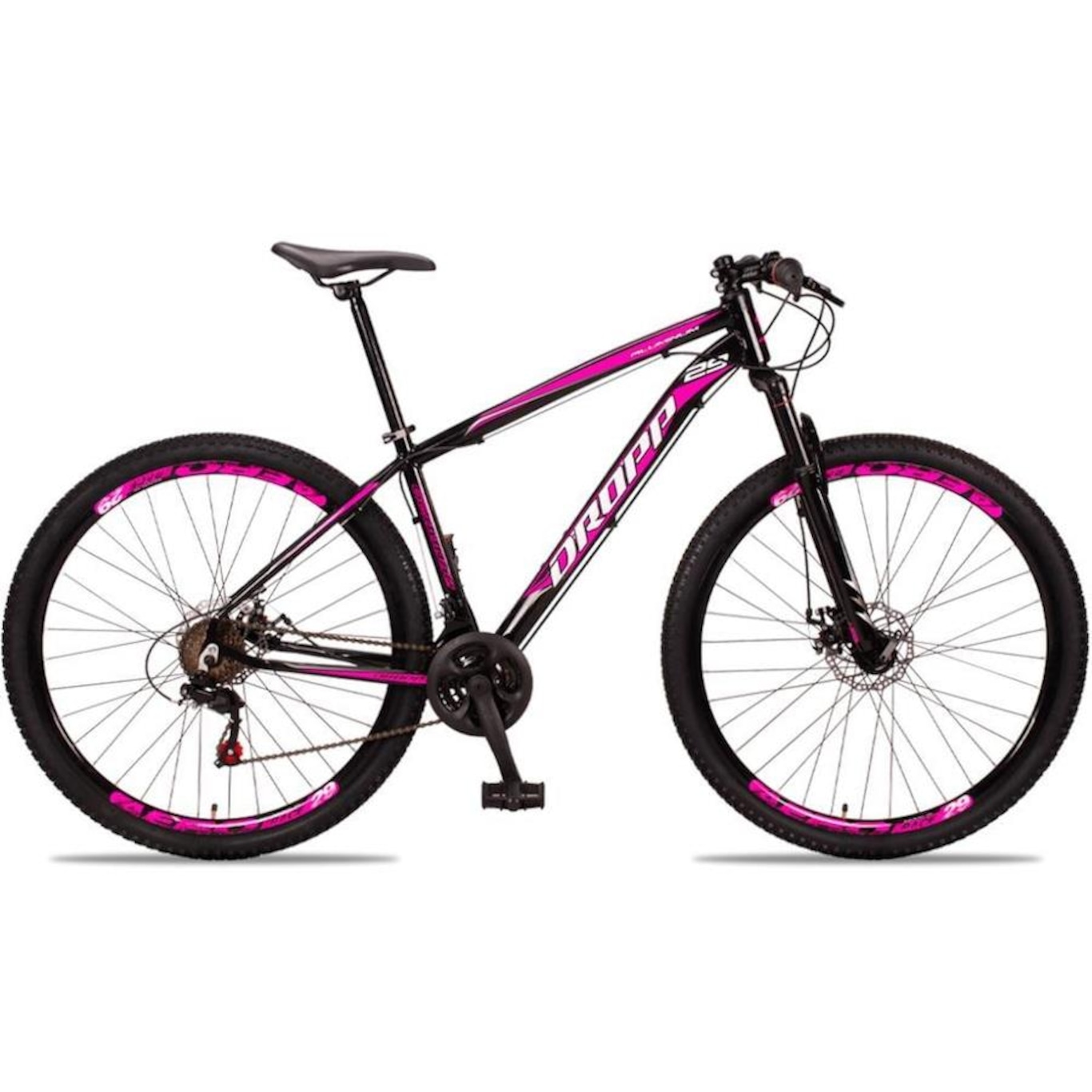 Bicicleta Aro 29 Dropp Aluminum - Freio a Disco e Suspensão Dianteira - Câmbio Importado - 21 Marchas - Adulto - Foto 6