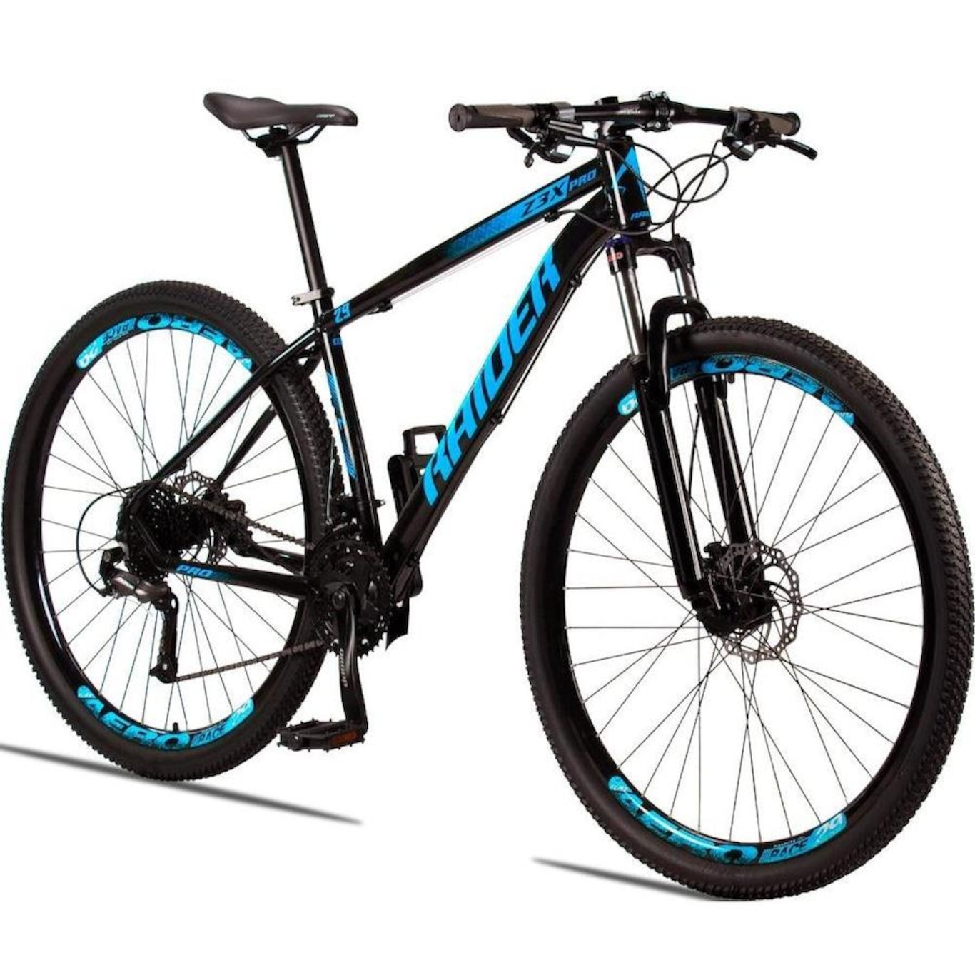 Bicicleta 29 Raider Z3X Pro - Freio Hidráulico Suspensão com Trava - Câmbio Traseiro Shimano Altus - 27V - Adulto - Foto 1