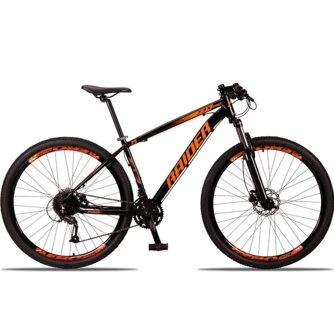 Bicicleta 29 Raider Z3X Pro - Freio Hidráulico Suspensão com Trava - Câmbio Traseiro Shimano Altus - 27V - Adulto - Foto 4