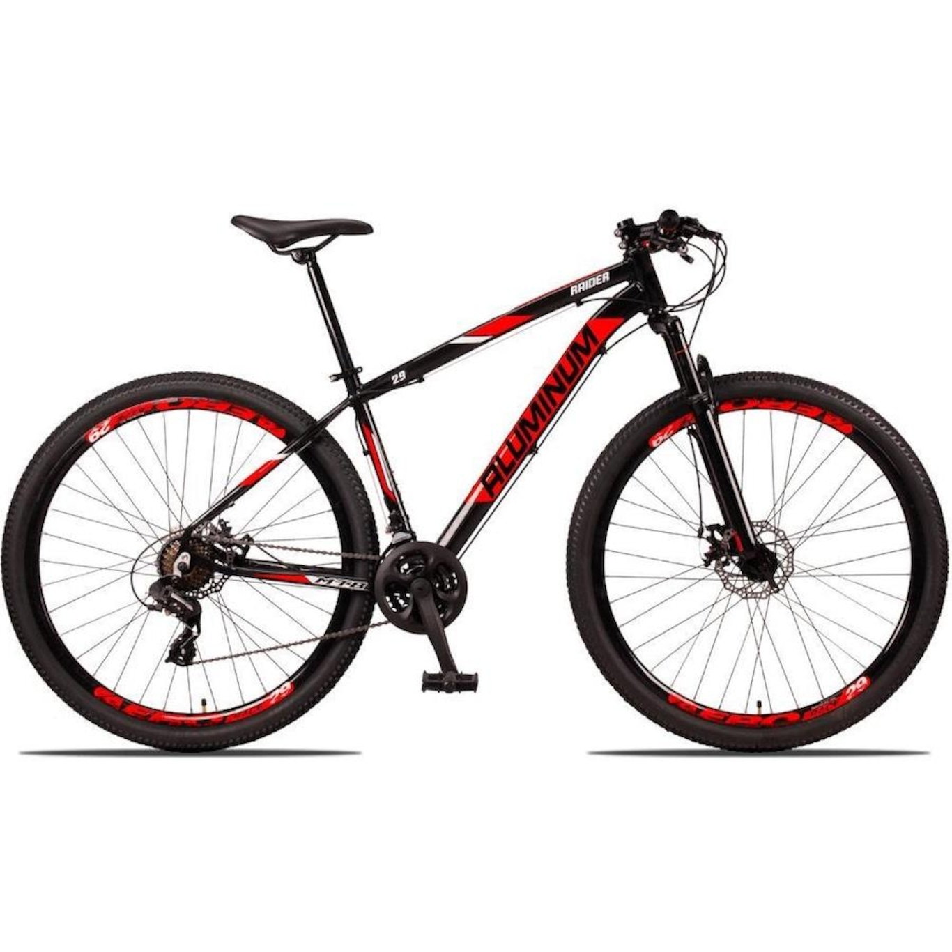 Bicicleta Aluminum Raider Aro 29 - Freio a Disco - Index - 24V - Adulto - Foto 6