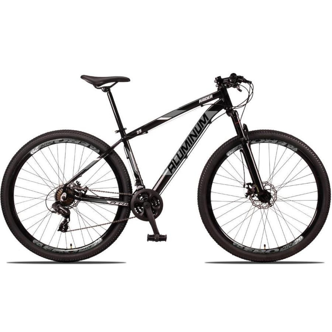 Bicicleta Aluminum Raider Aro 29 - Freio a Disco - Index - 24V - Adulto - Foto 1