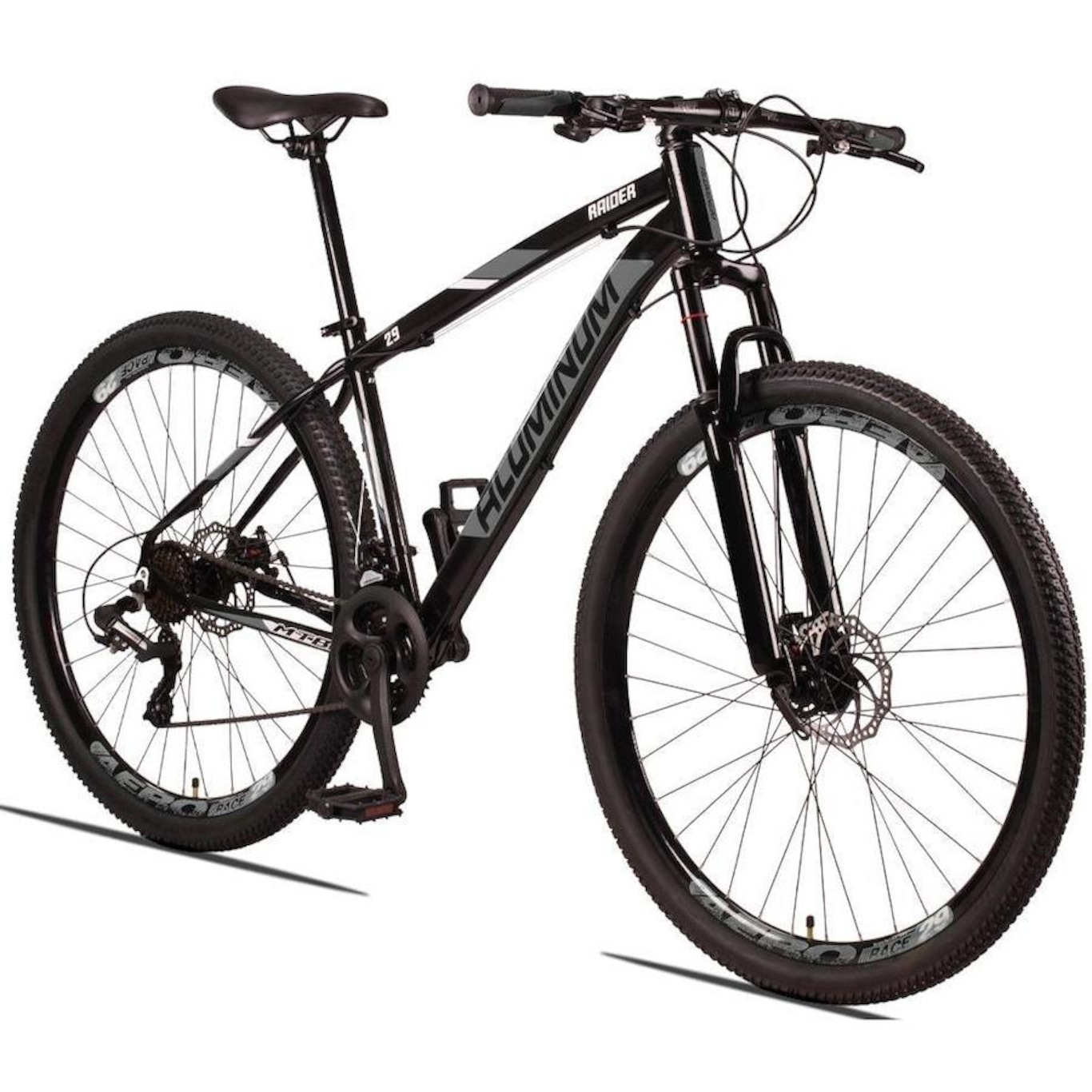 Bicicleta Aluminum Raider Aro 29 - Freio a Disco - Index - 24V - Adulto - Foto 6