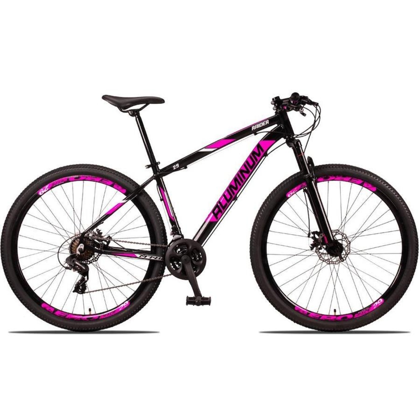 Bicicleta Aluminum Raider Aro 29 - Freio a Disco - Index - 24V - Adulto - Foto 4