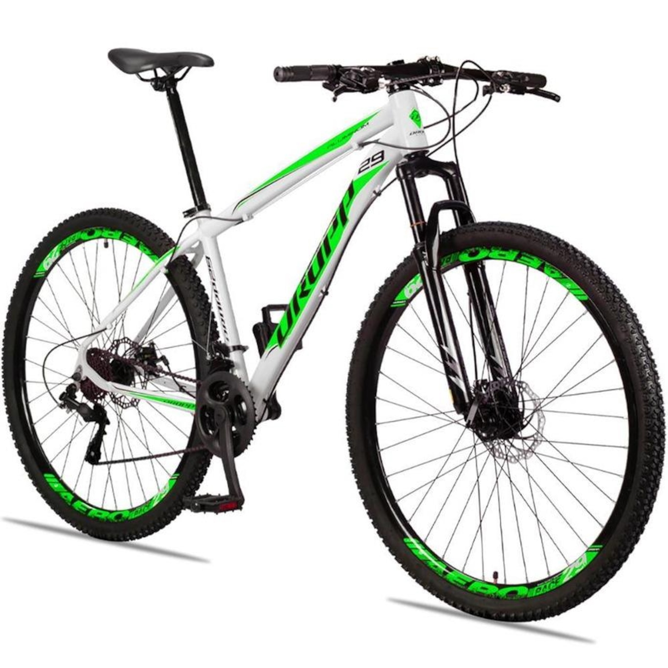 Bicicleta Aro 29 Dropp Aluminum - Câmbio Traseiro Shimano - Freio A Disco Bike Mtb Alumínio - 24V - Adulto - Foto 2