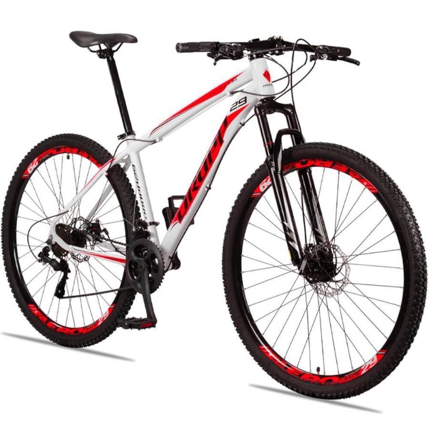 Bicicleta Aro 29 Dropp Aluminum - Câmbio Traseiro Shimano - Freio A Disco Bike Mtb Alumínio - 24V - Adulto - Foto 1