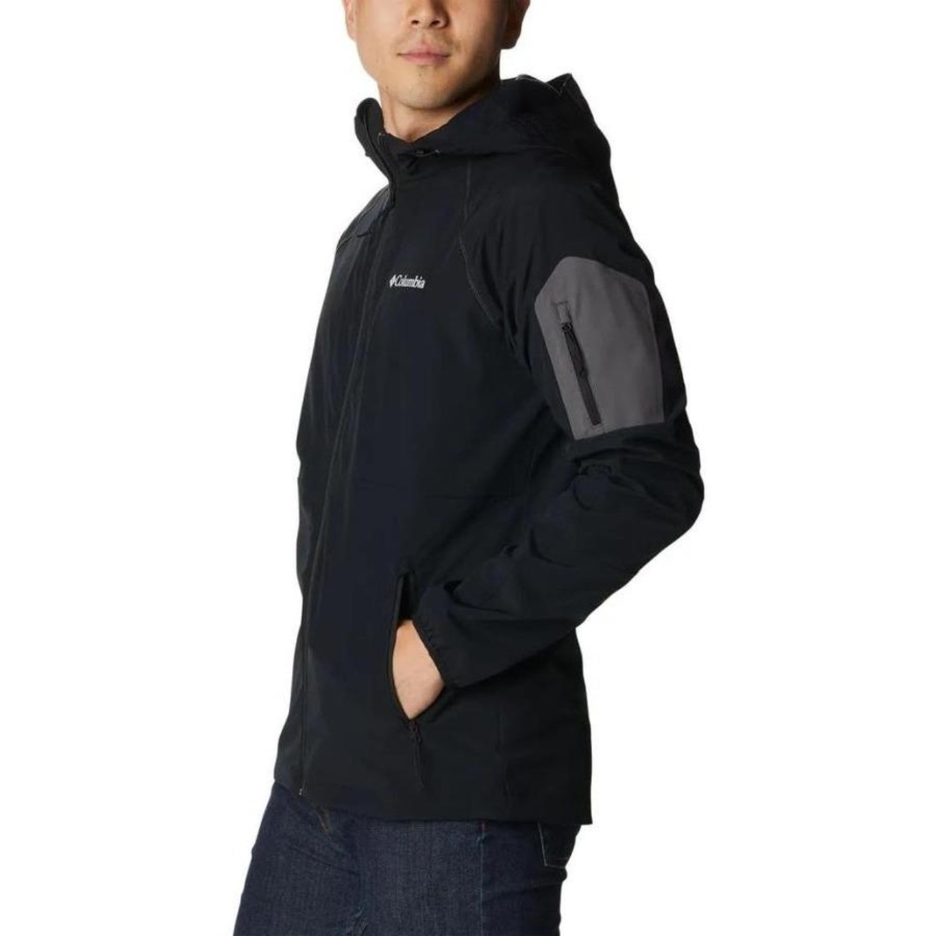 Jaqueta com Capuz Columbia Tall Heights Hooded Softshell - Masculina - Foto 5