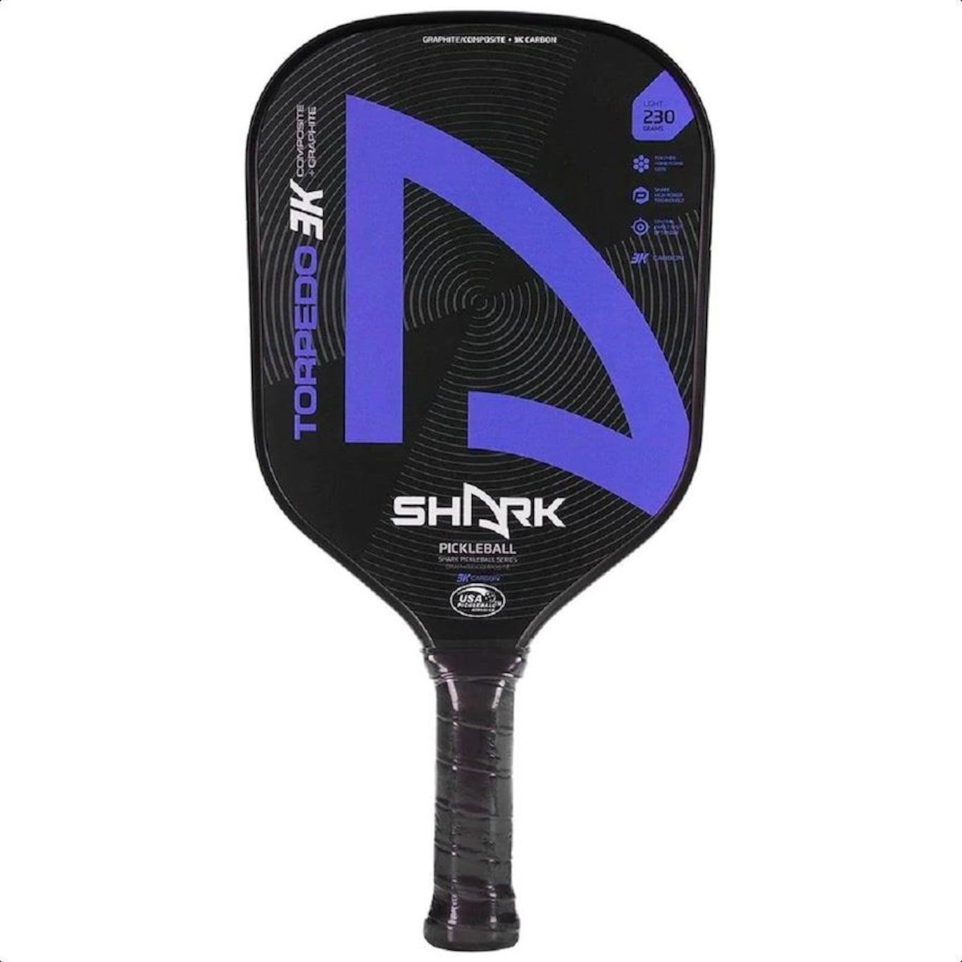 Raquete de Pickleball Shark Torpedo - Adulto - Foto 1