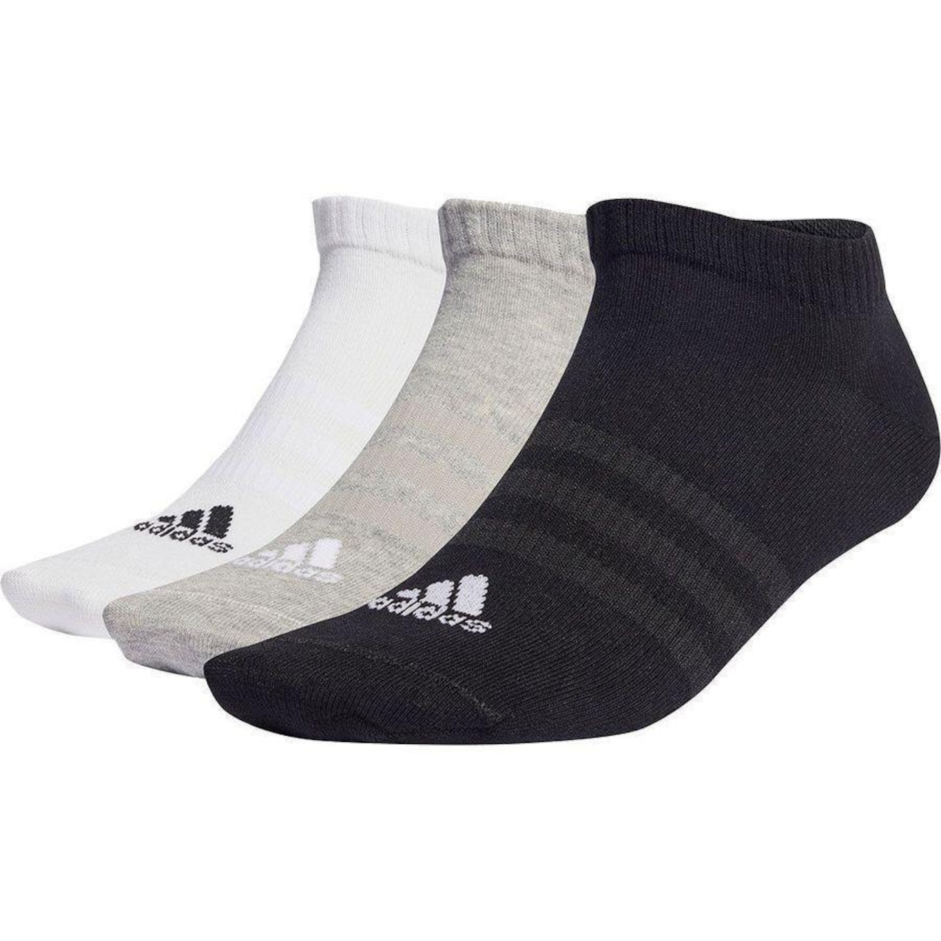 Kit de Meias Cano Curto adidas Sportswear No Show com 3 pares - Adulto - Foto 1