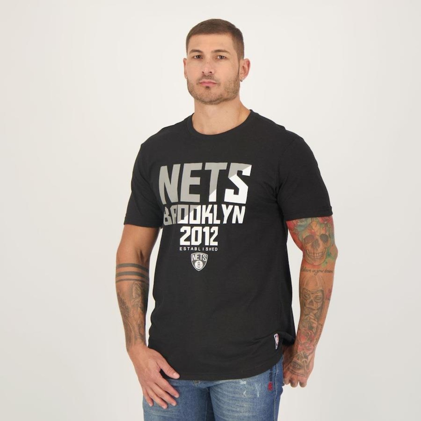 Camiseta NBA Spotlight Brooklyn Nets - Masculina - Foto 1