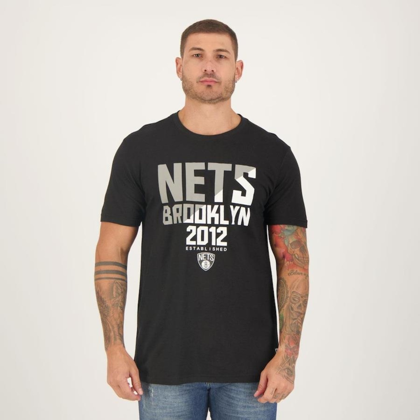 Camiseta NBA Spotlight Brooklyn Nets - Masculina - Foto 3