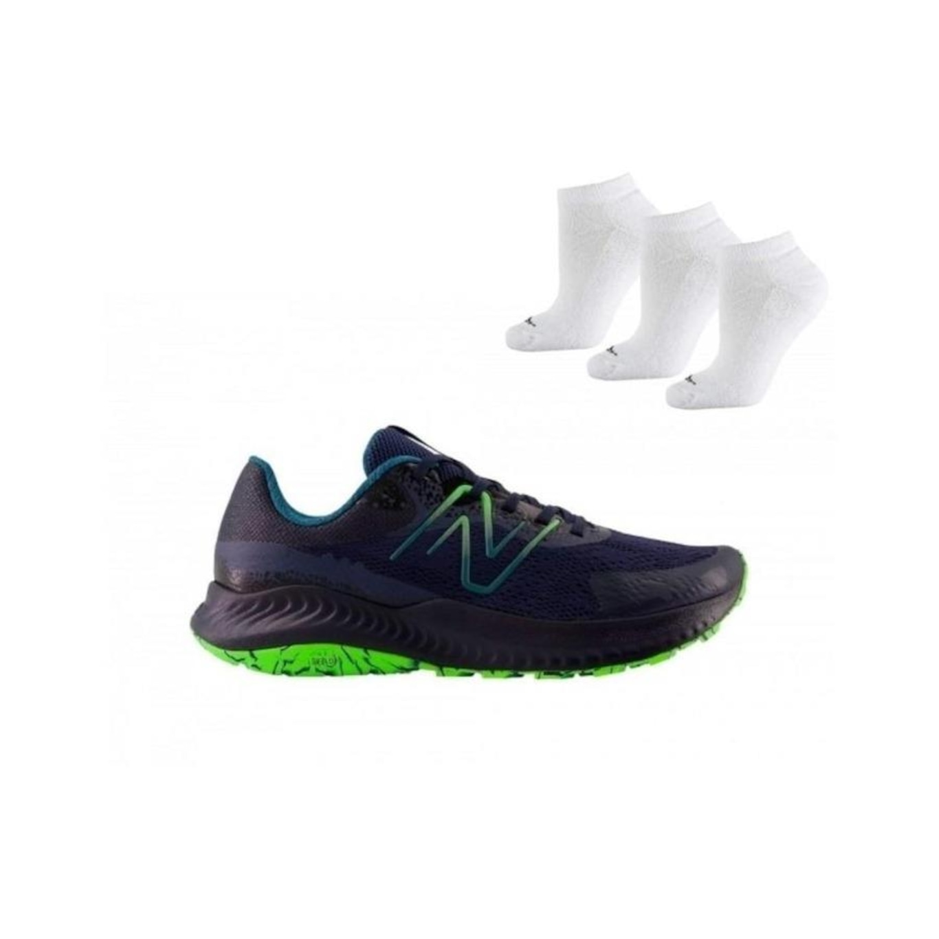 Tênis New Balance Nitrel V5 + 3 Pares de Meias - Masculino - Foto 1