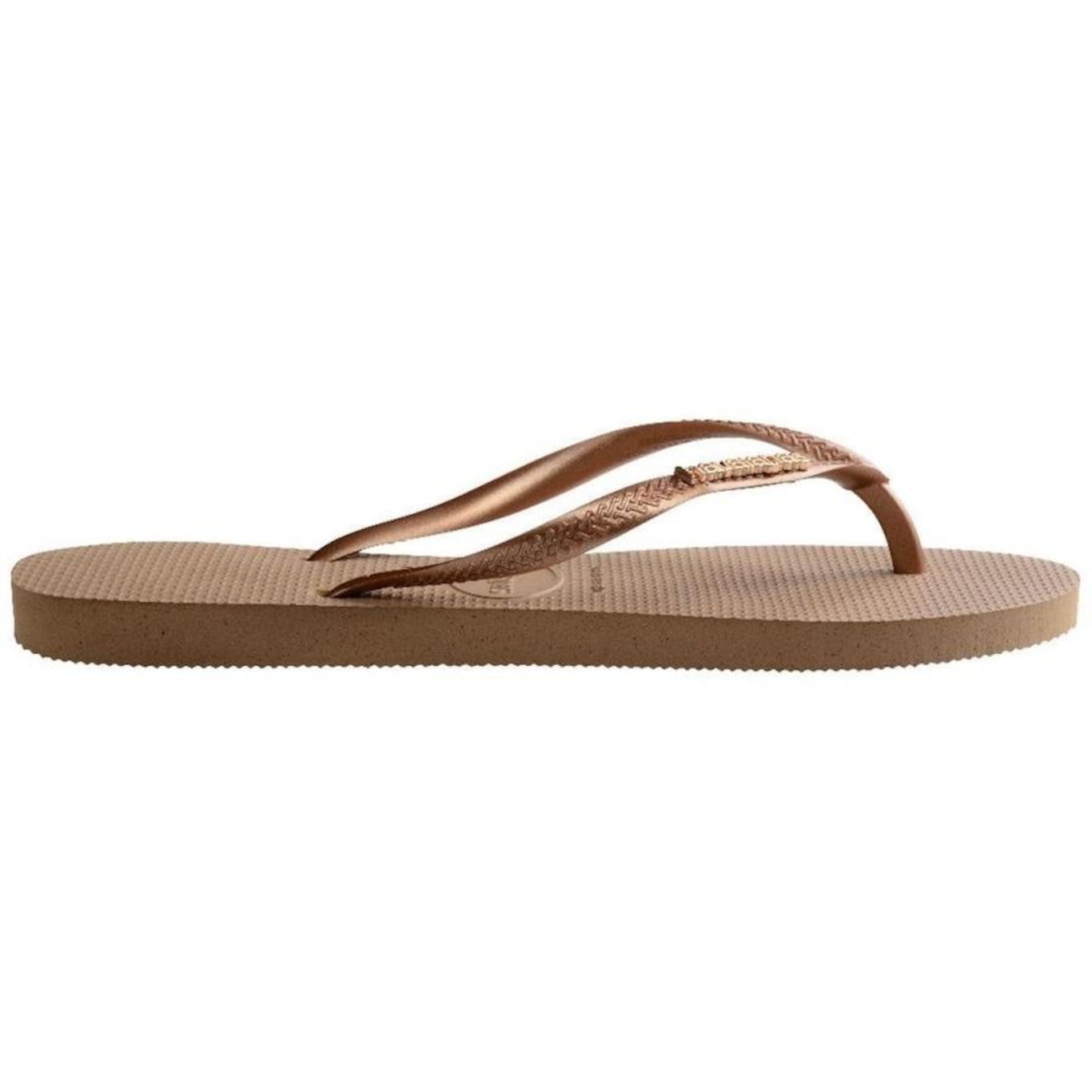 Chinelo Havaianas 41198753581 Slim Logo Metallic Infantil - Foto 4