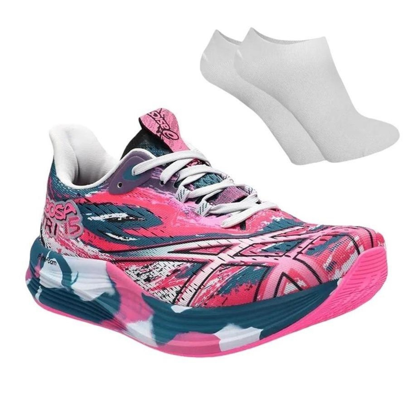 Tênis Asics Noosa Tri 15 + 1 Par de Meias - Feminino - Foto 1