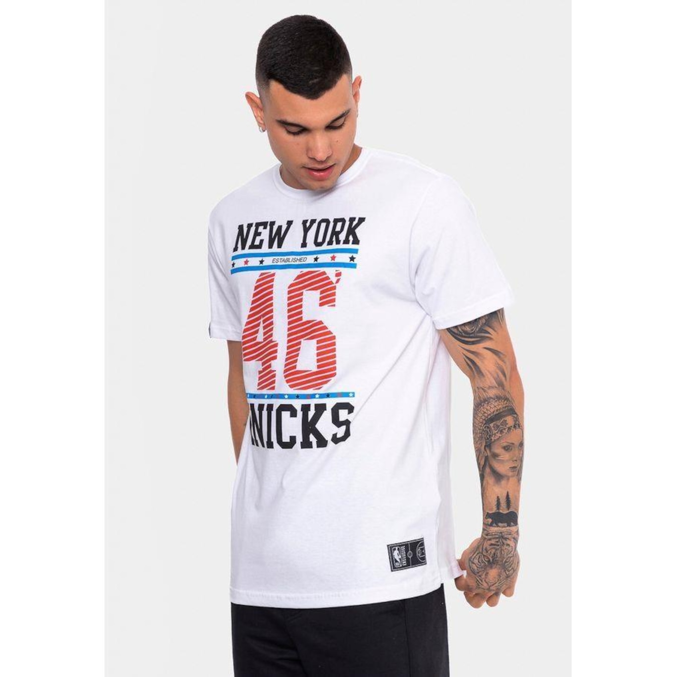 Camiseta Nba Color Year New York Knicks Nba - Masculina - Foto 1