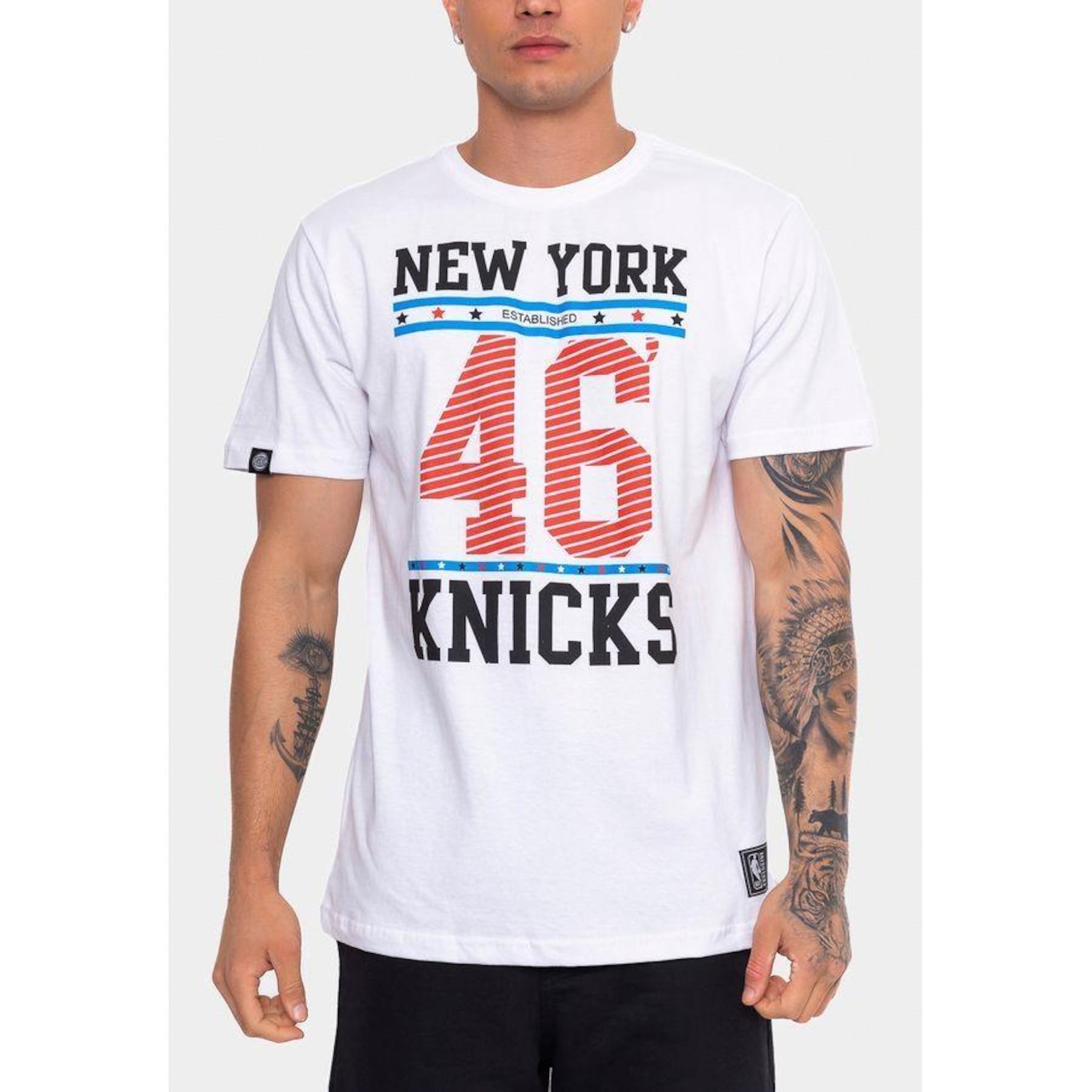 Camiseta Nba Color Year New York Knicks Nba - Masculina - Foto 3