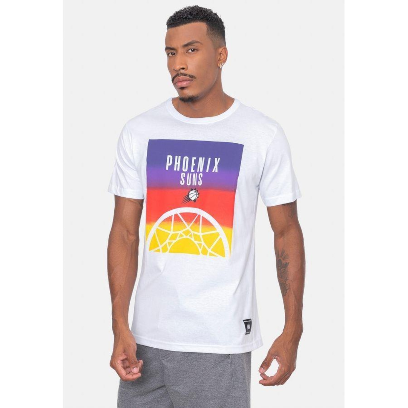 Camiseta NBA Sunset Team Phoenix Suns - Masculina - Foto 1