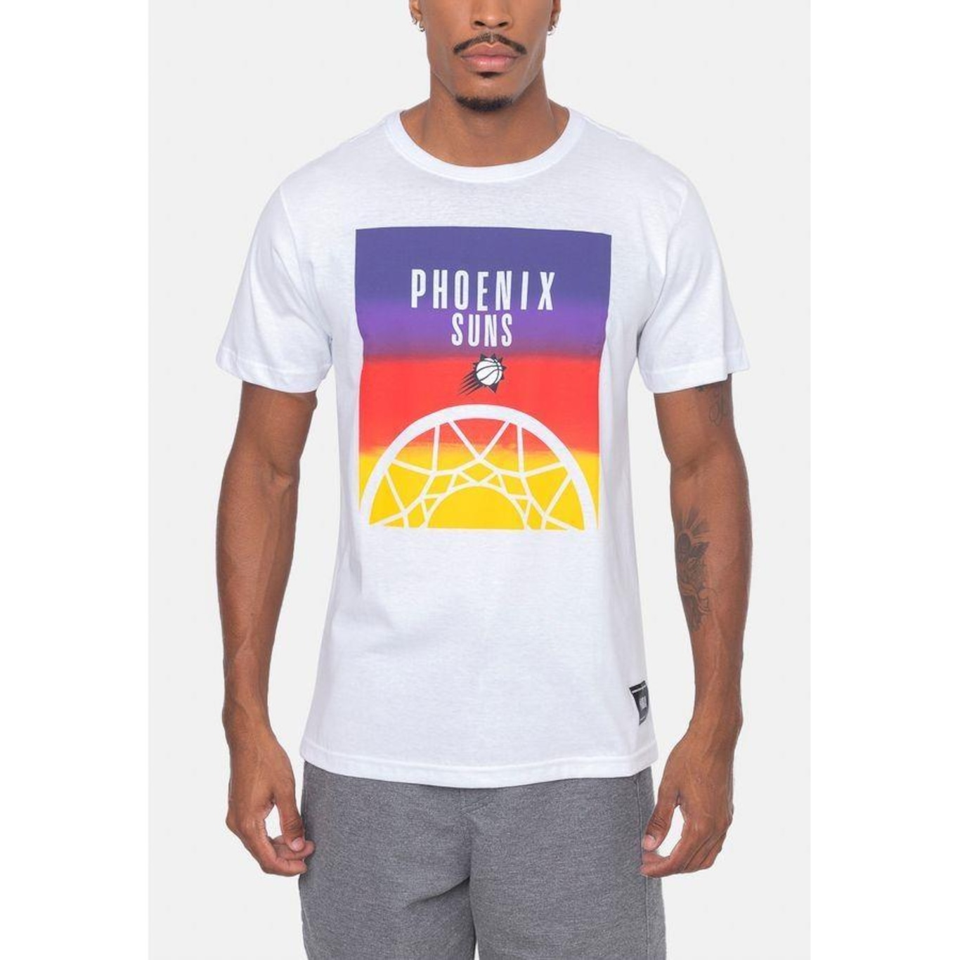 Camiseta NBA Sunset Team Phoenix Suns - Masculina - Foto 3