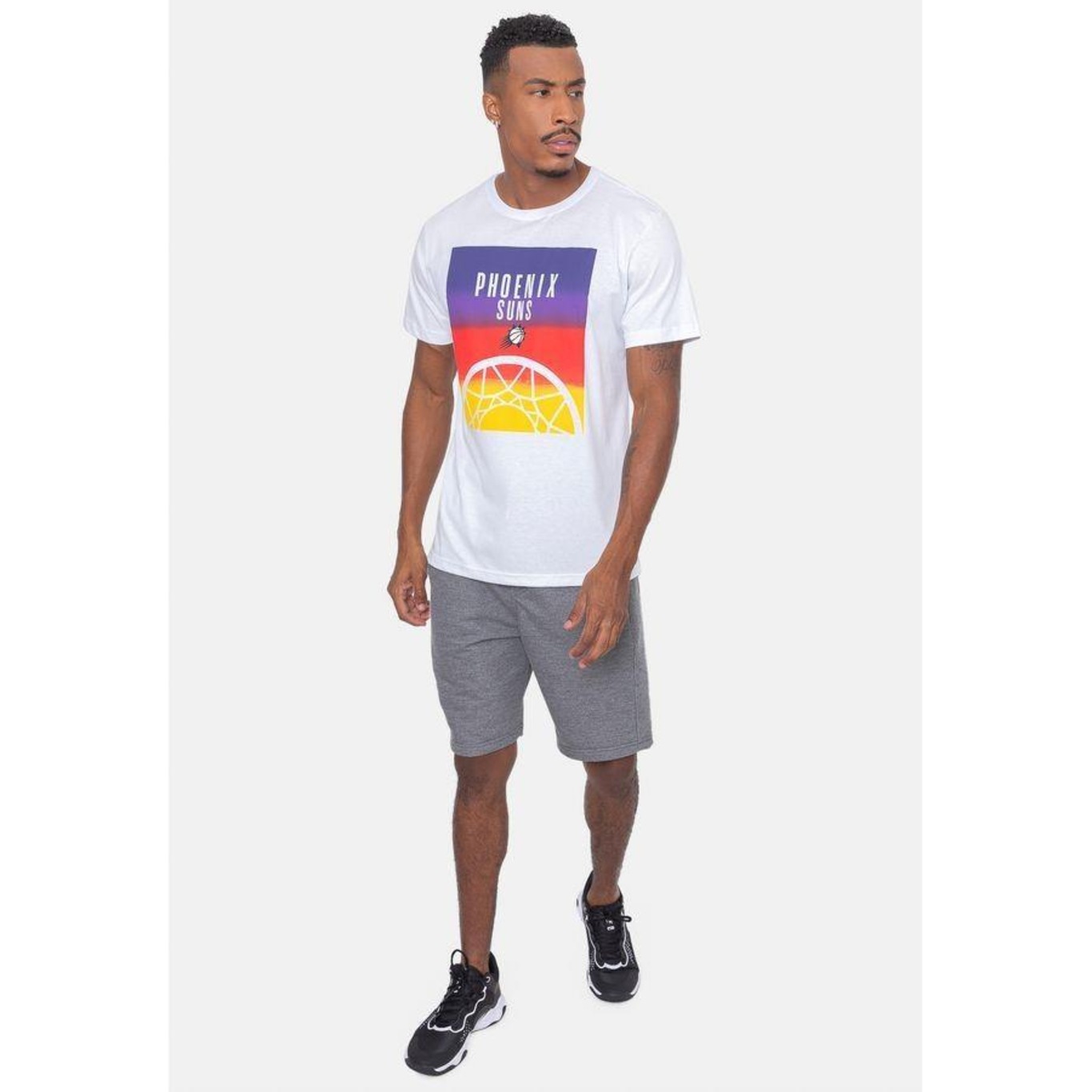 Camiseta NBA Sunset Team Phoenix Suns - Masculina - Foto 4