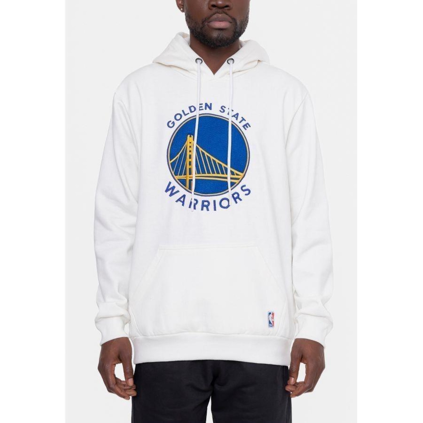 Blusão de Moletom Nba Feltro Logo Golden State Warriors - Masculino - Foto 2