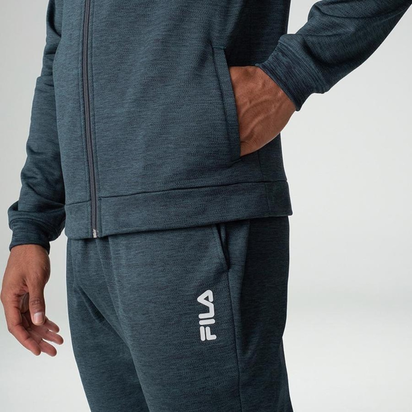 Agasalho Fila Essential Blend - Masculino - Foto 4