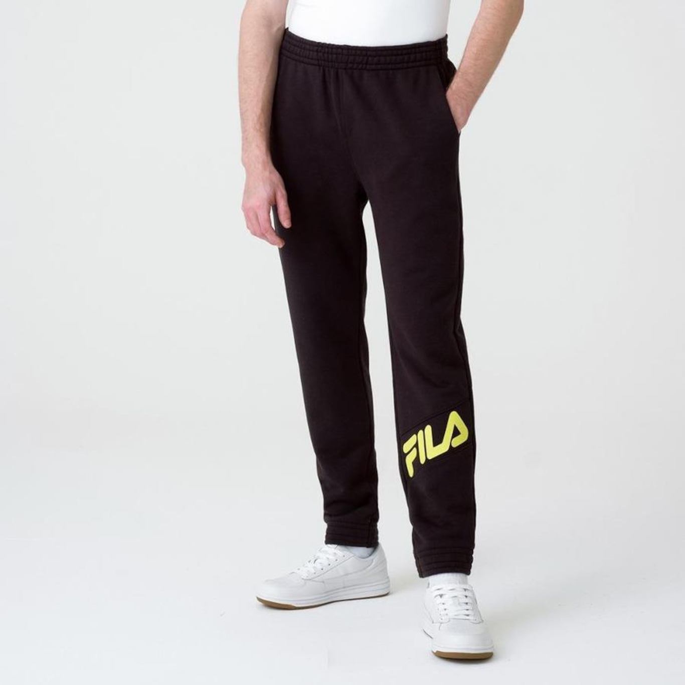 Calça Fila Color Block - Masculina - Foto 3