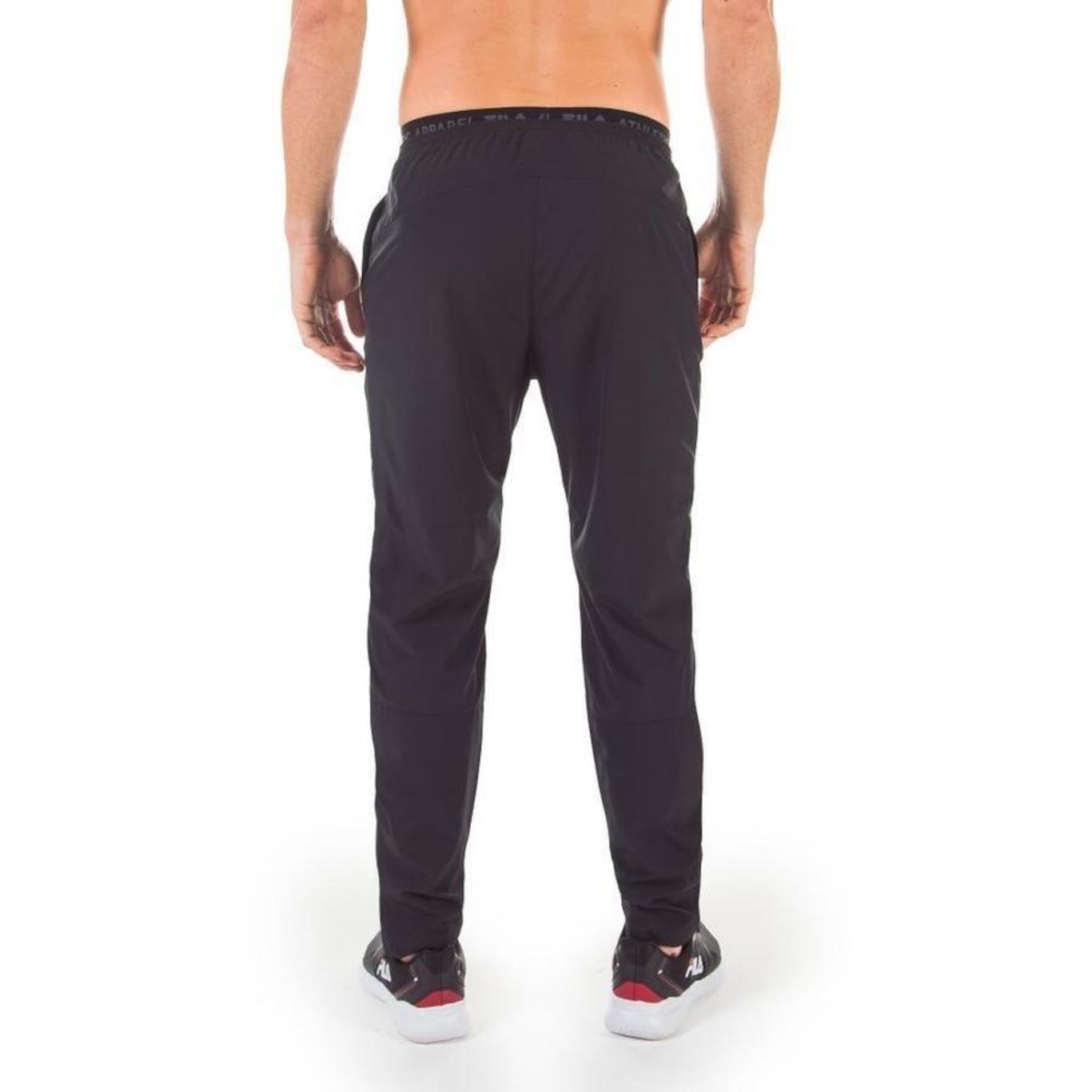 Calça Fila Slim Zip - Masculina - Foto 1