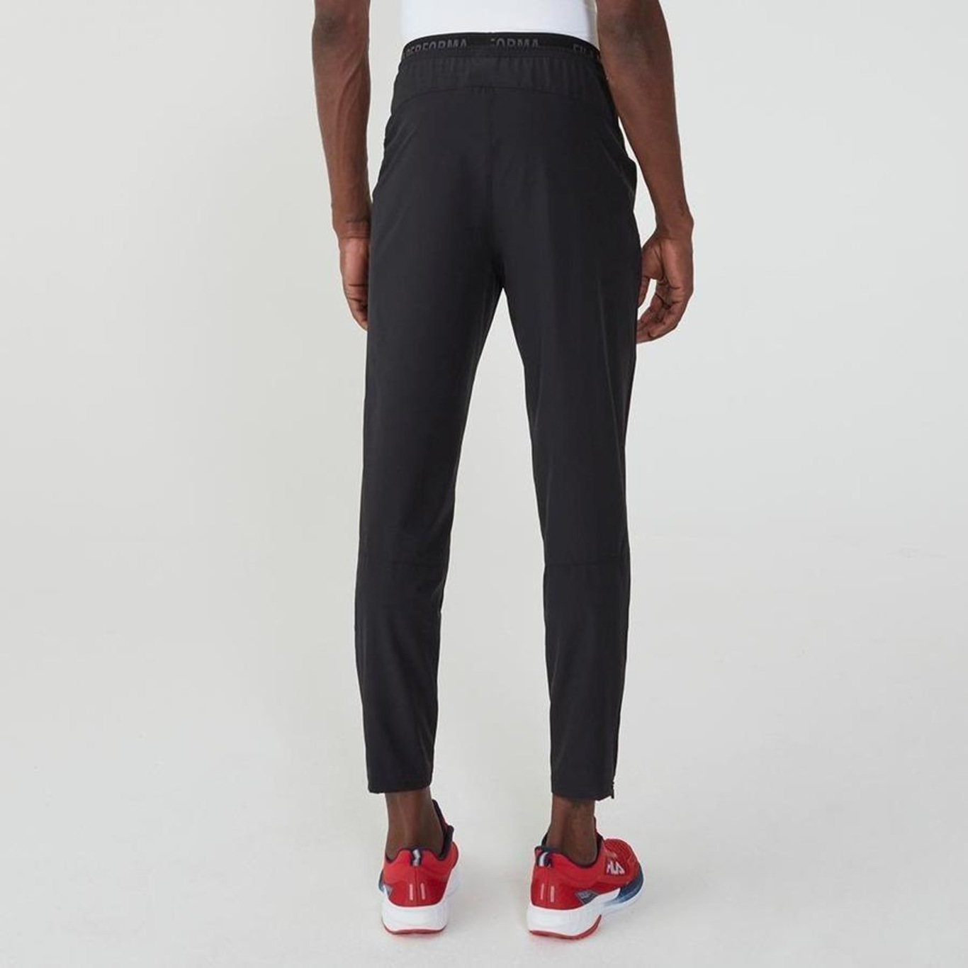 Calça Fila Slim Zip - Masculina - Foto 3