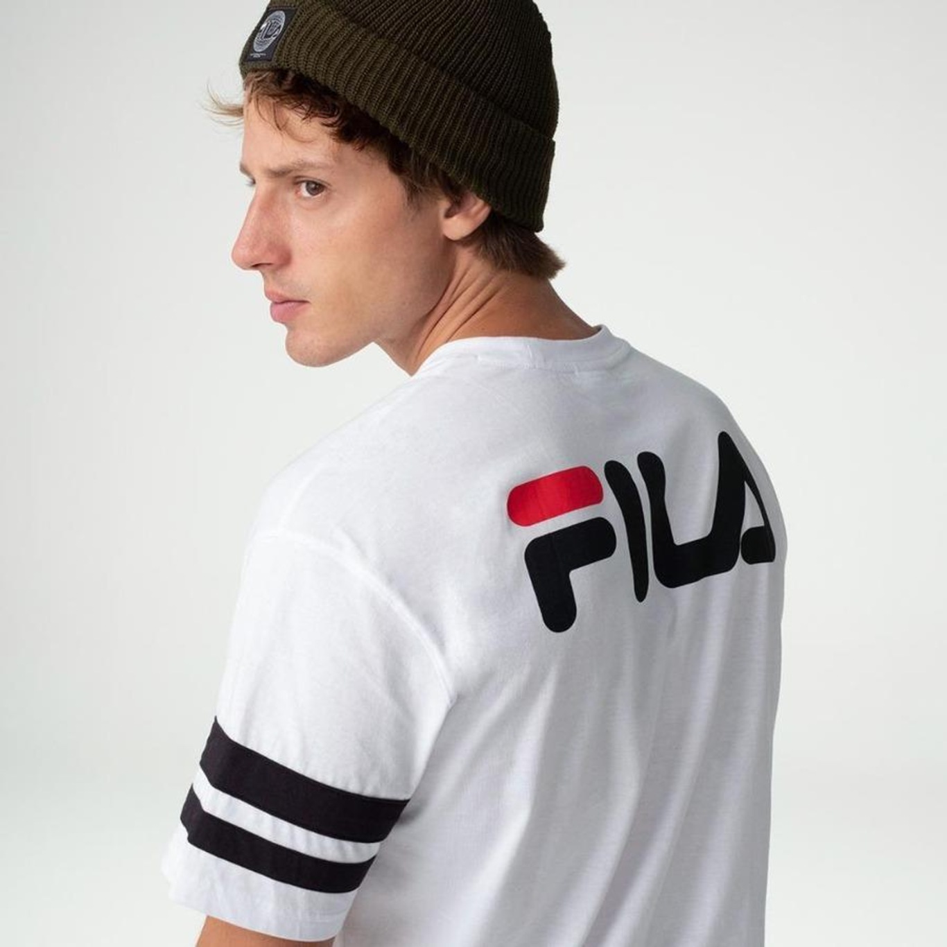 Camiseta Fila Letter Over - Masculina - Foto 2