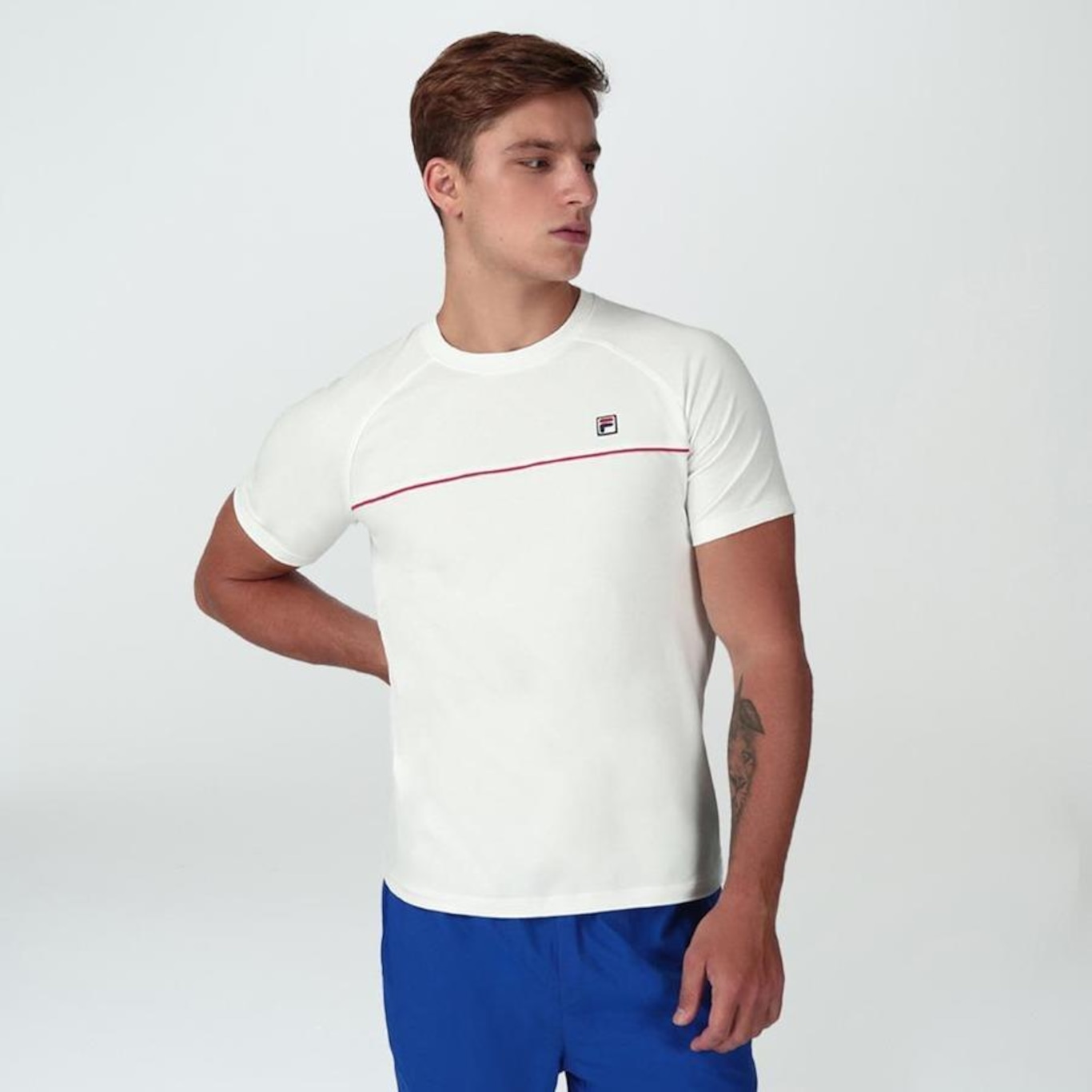 Camiseta Fila Slim Fit - Masculina - Foto 1