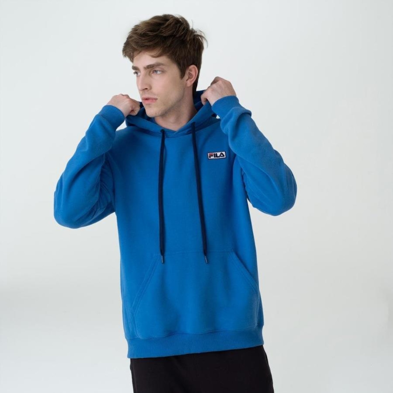 Blusão com Capuz Fila Basic Essential - Masculino - Foto 1