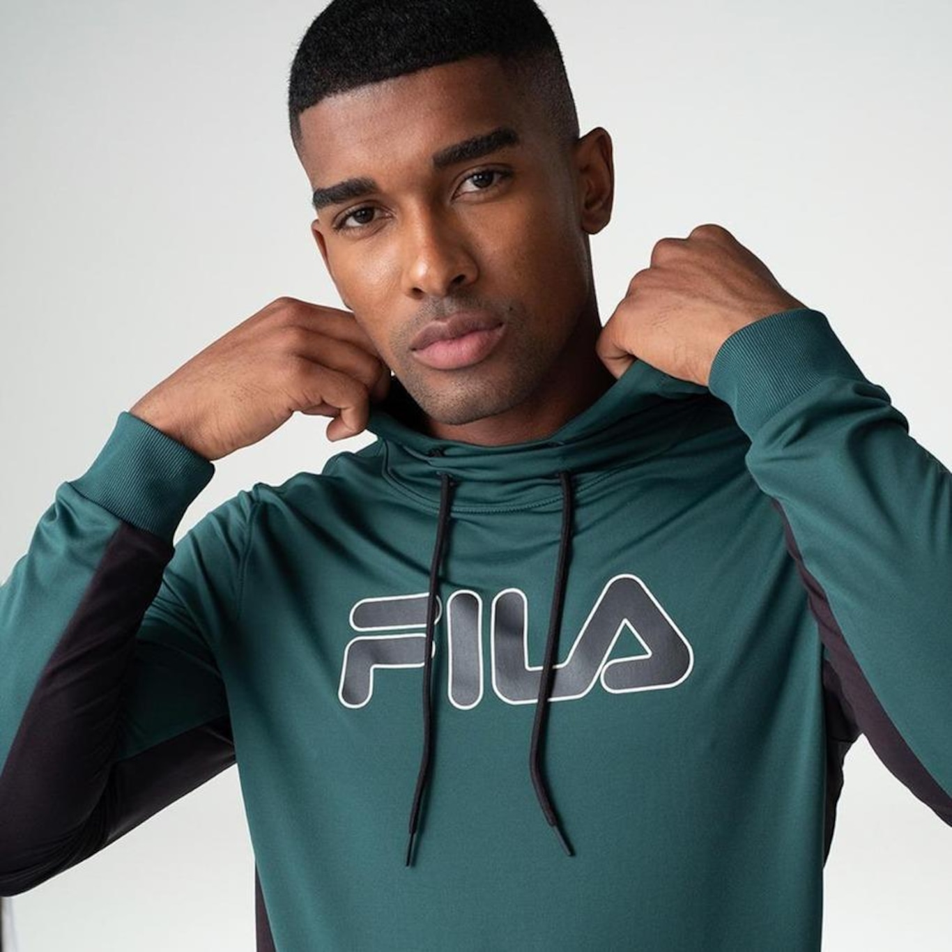 Blusão com Capuz Fila Sports Color Ii - Masculino - Foto 5