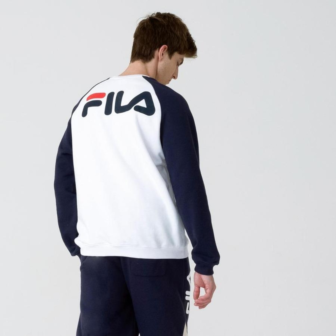 Blusão sem Capuz Fila Basic Letter - Masculino - Foto 2