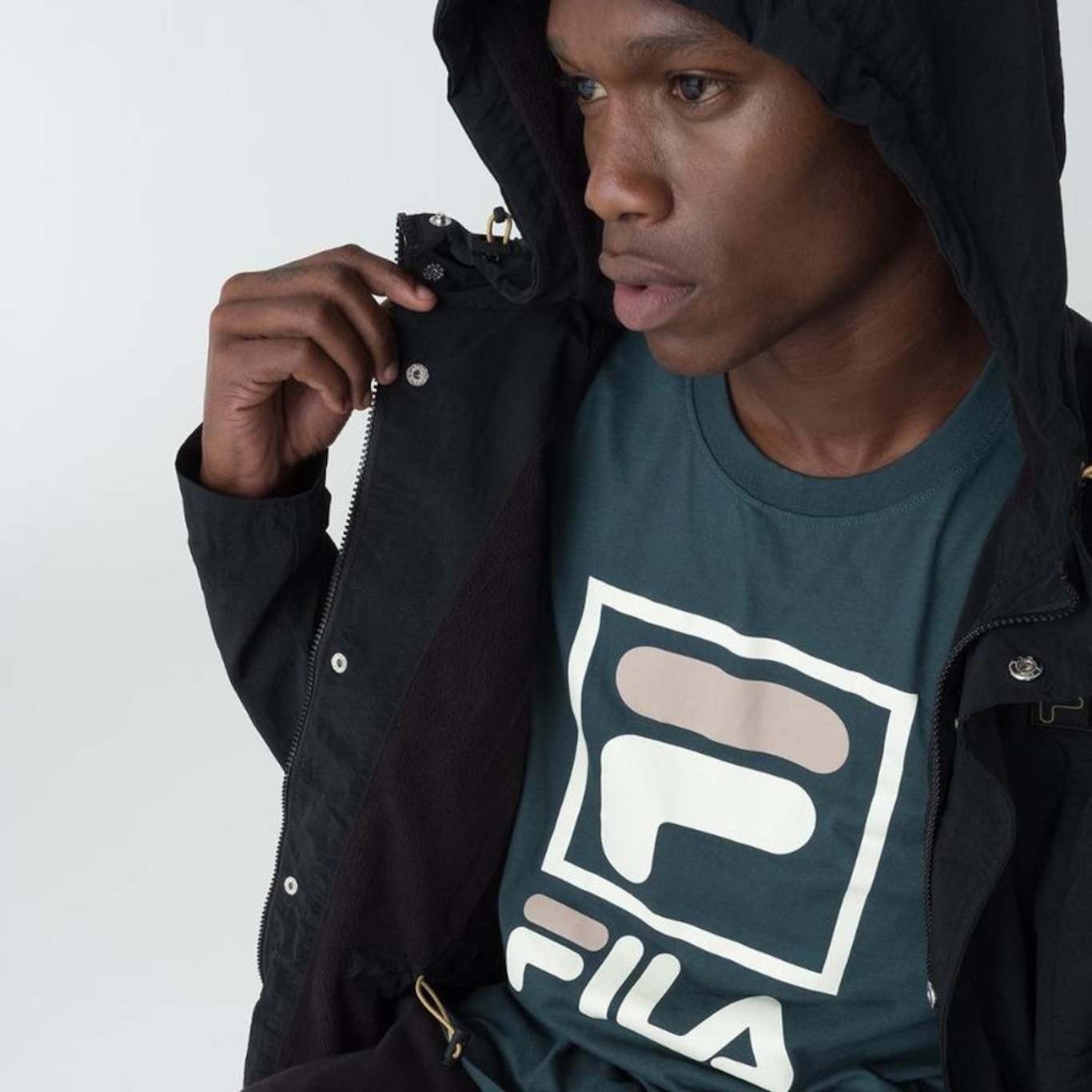 Blusão com Capuz Fila Pezza Parka - Masculino - Foto 5