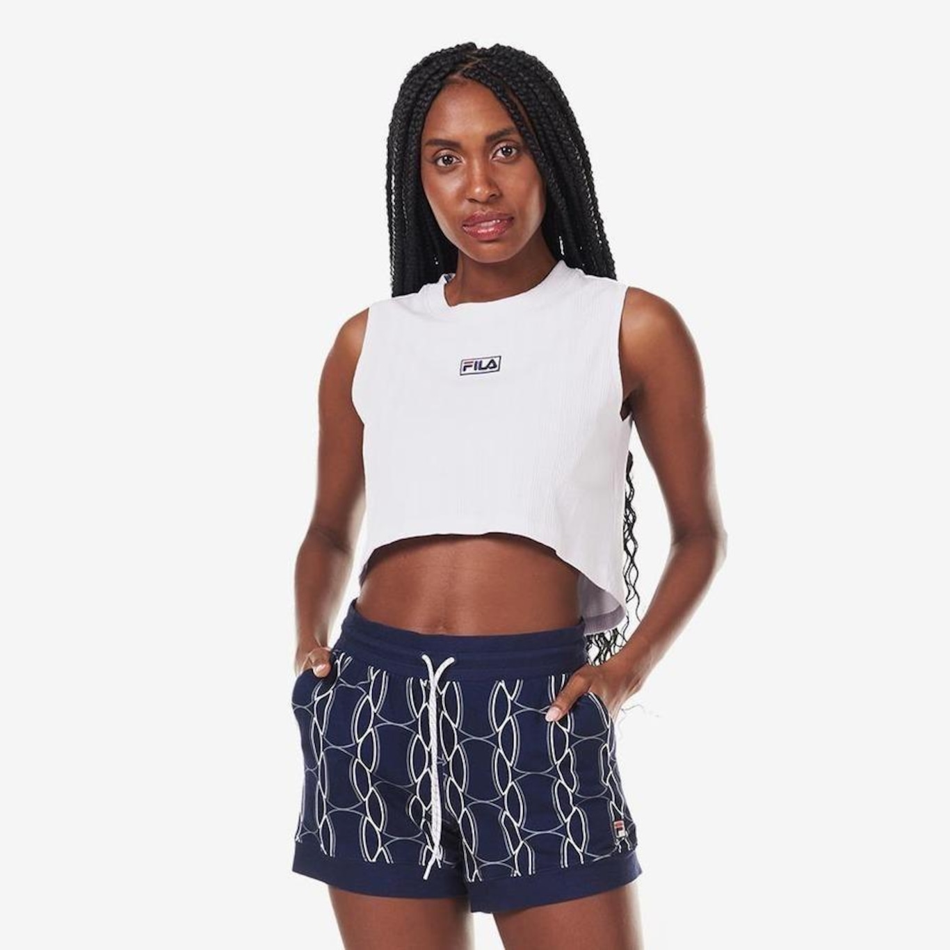 Camiseta Regata Fila Cropped Amelie - Feminina - Foto 1