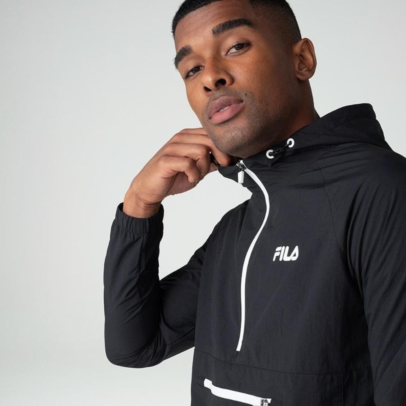 Jaqueta com Capuz Fila Anorak Train - Masculina - Foto 2