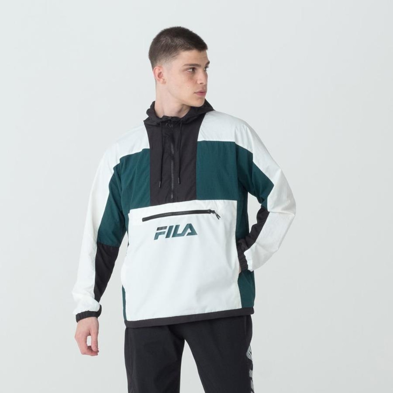 Jaqueta com Capuz Fila Anorak Wind - Masculina - Foto 1