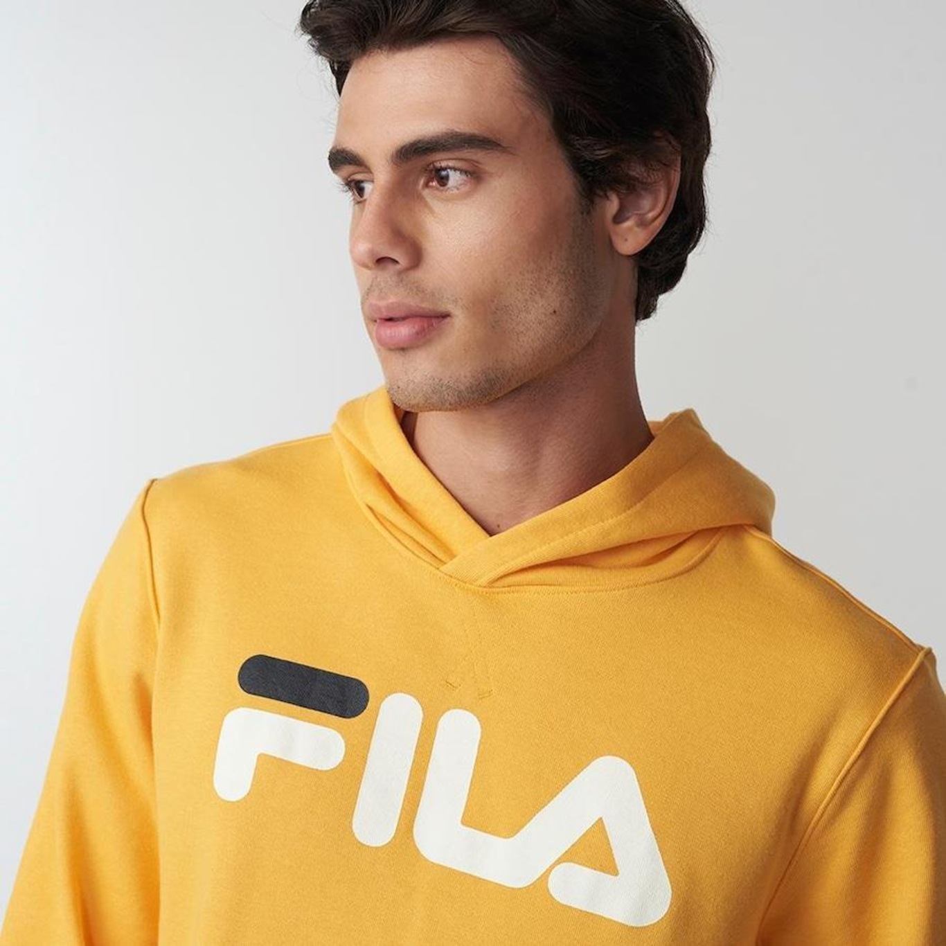 Blusão com Capuz Fila Letter - Masculino - Foto 4