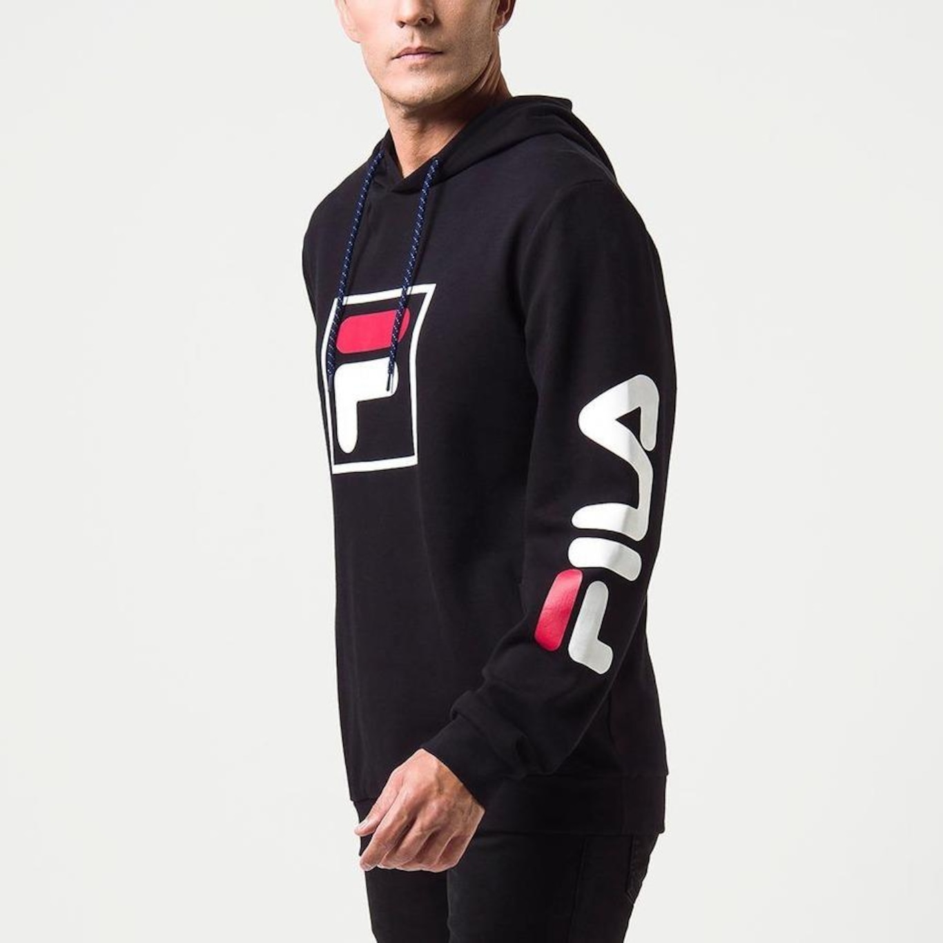 Blusão com Capuz Fila Fbox Hoodie - Unissex - Foto 2