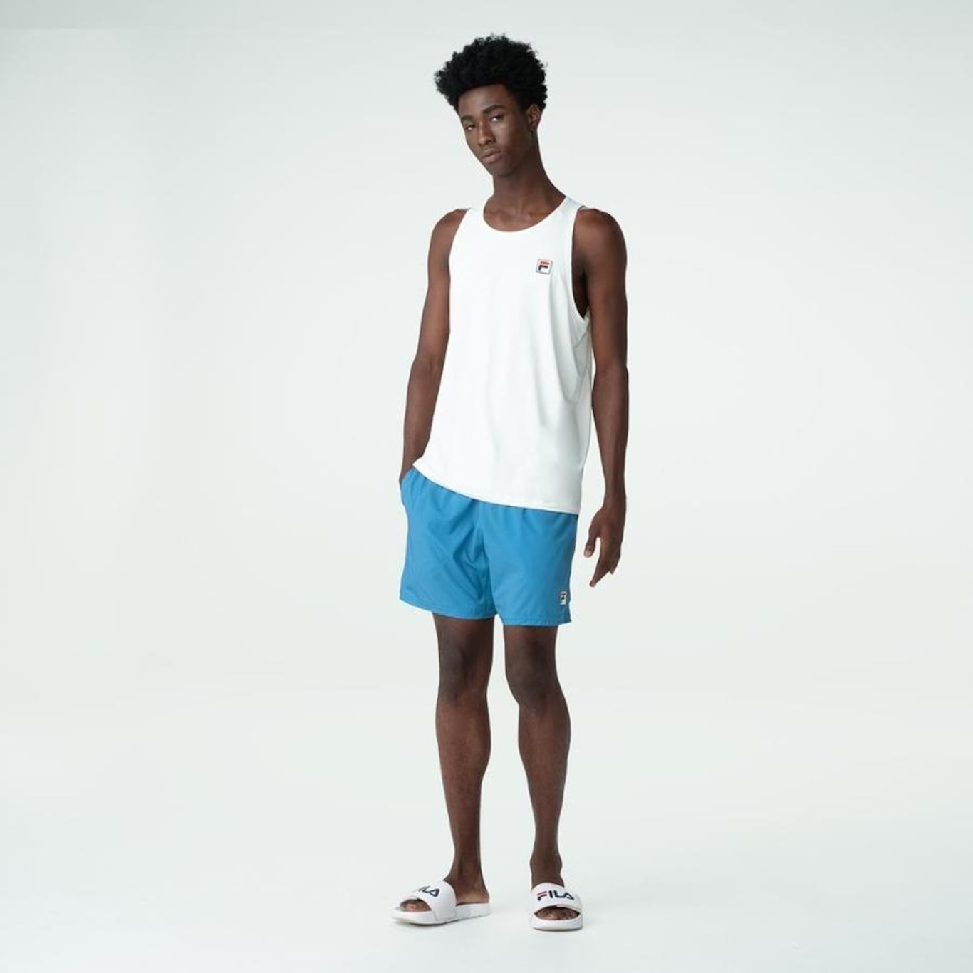 Camiseta Regata Fila Sand - Masculina - Foto 3