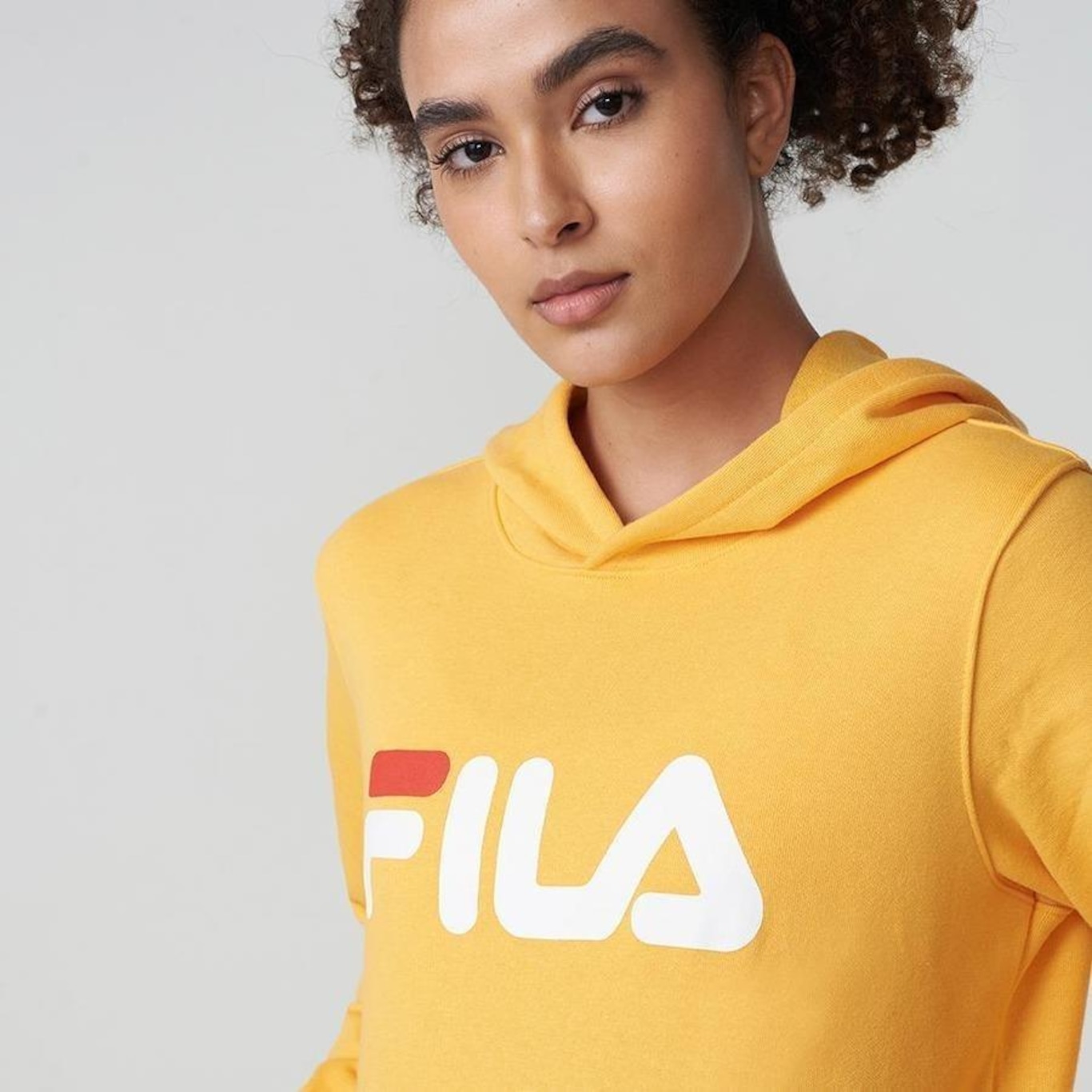 Blusão com Capuz Fila Letter - Feminino - Foto 4