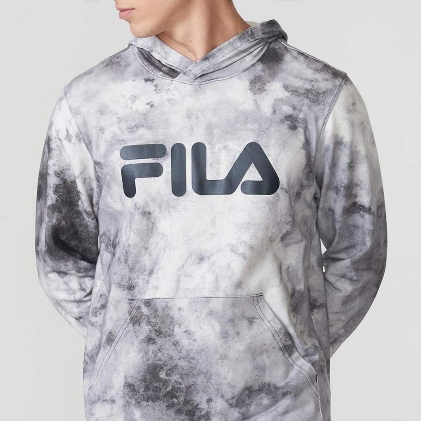 Blusão com Capuz Fila Letter Sky - Masculino - Foto 6