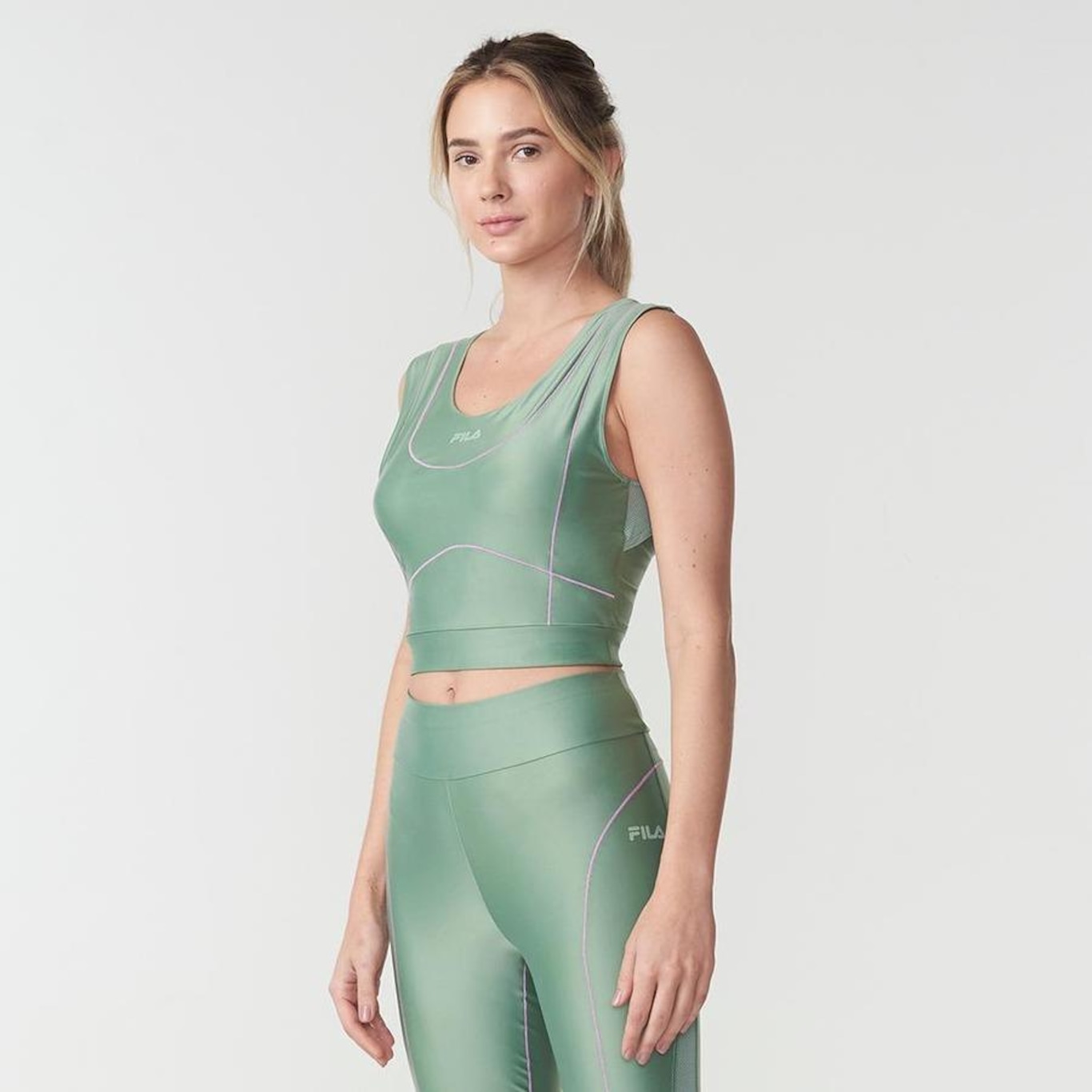 Top Fitness Fila Studio Gloss Mix - Feminino em Promoção