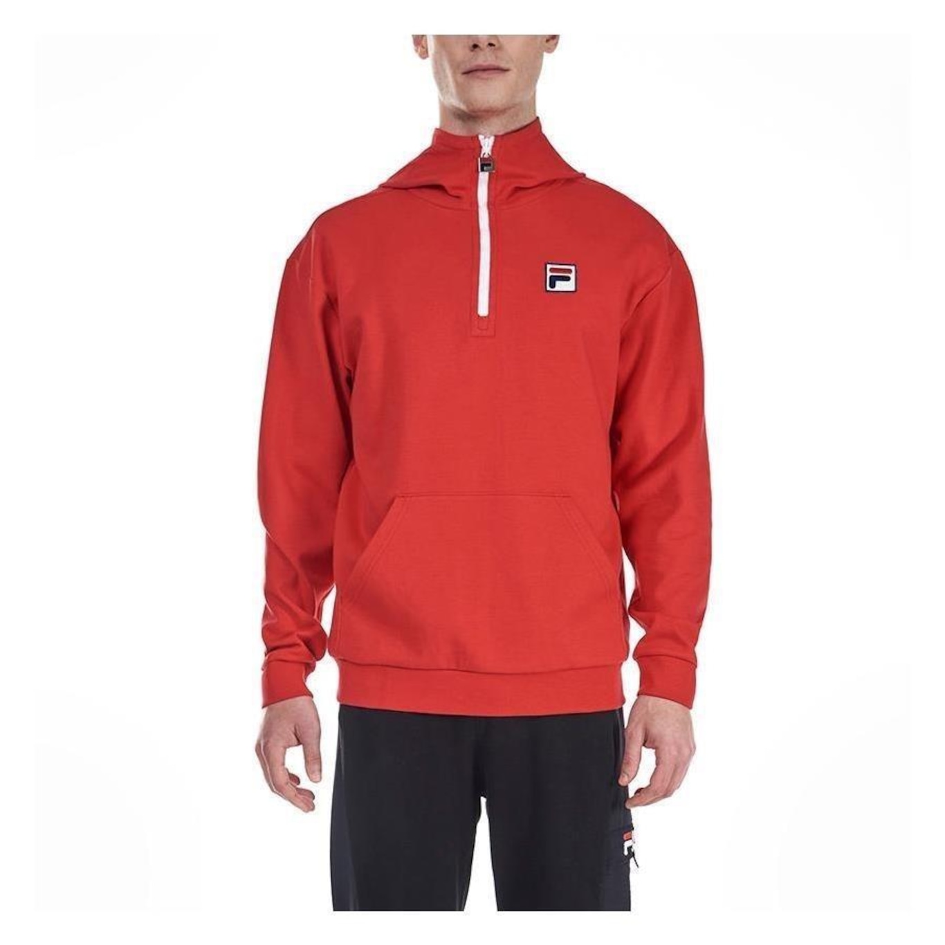 Blusão com Capuz Fila Half Zip - Masculino - Foto 2