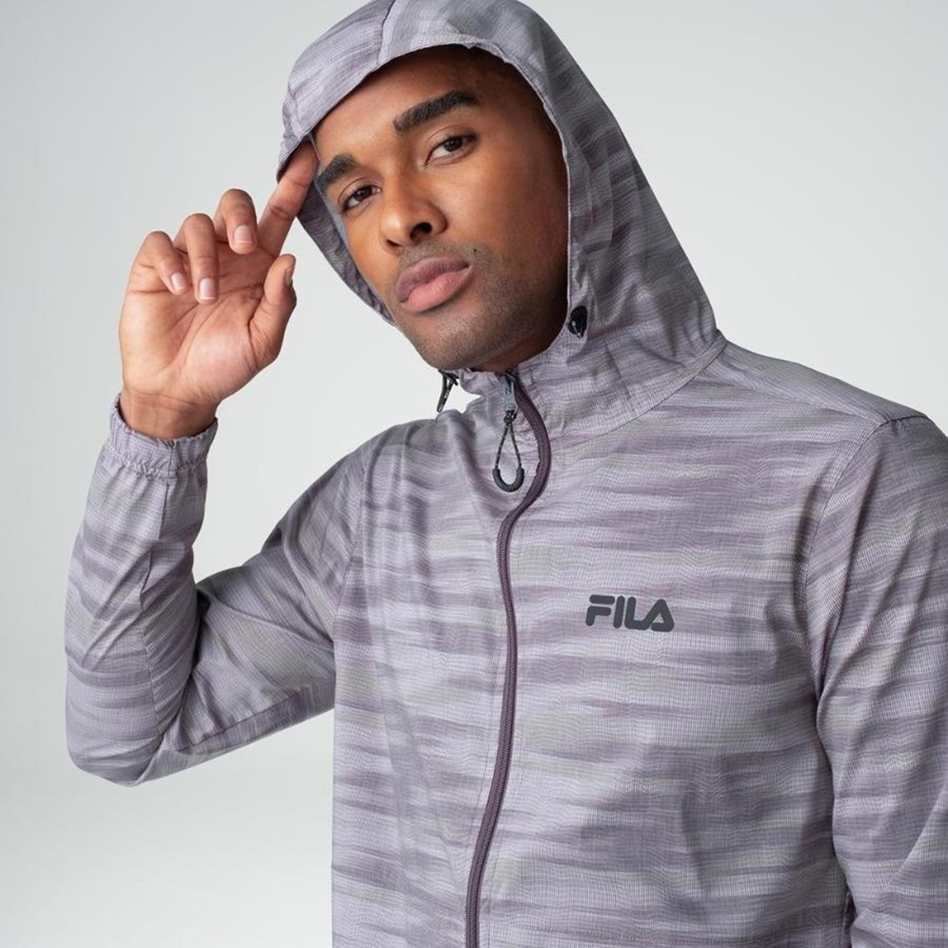 Jaqueta com Capuz Fila Sport Blend - Masculina - Foto 4