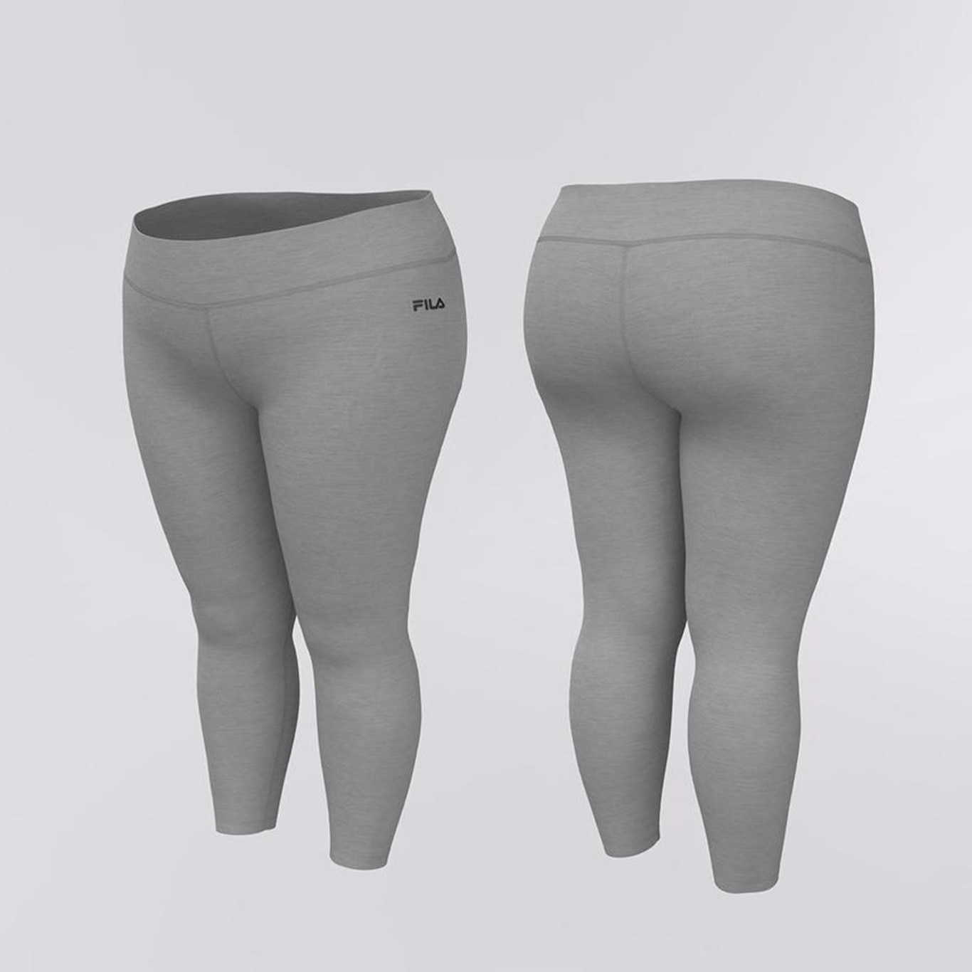 Calça Legging Fila Flat Life Plus - Feminina - Foto 1