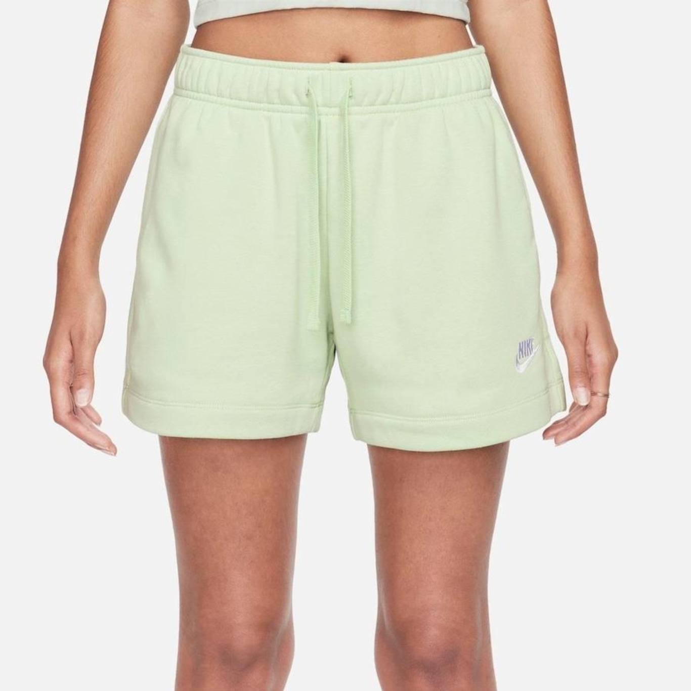 Shorts Nike Sportswear Club Fleece - Feminino - Foto 4