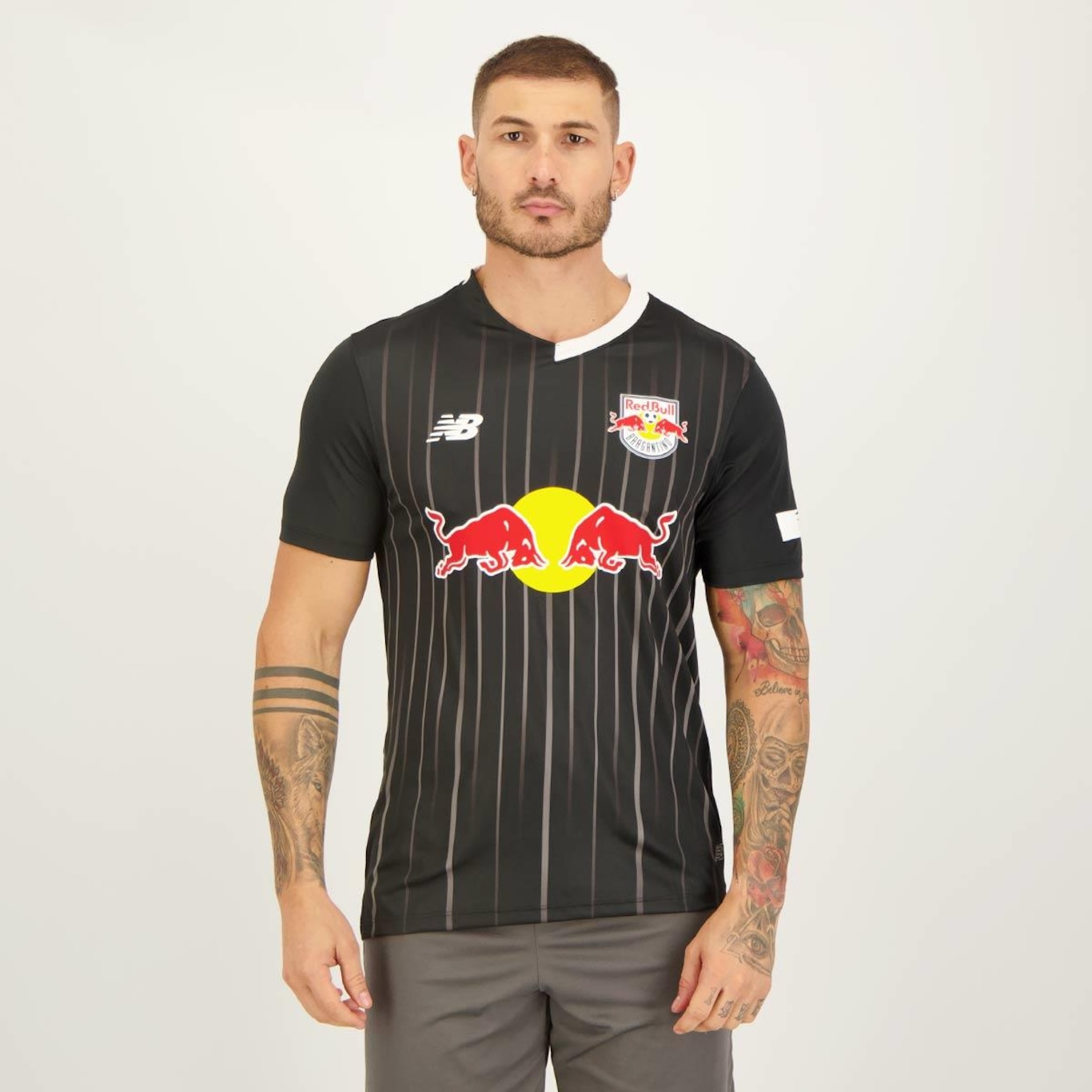 Camisa do Bragantino Red Bull II 2023 New Balance - Masculina - Foto 1