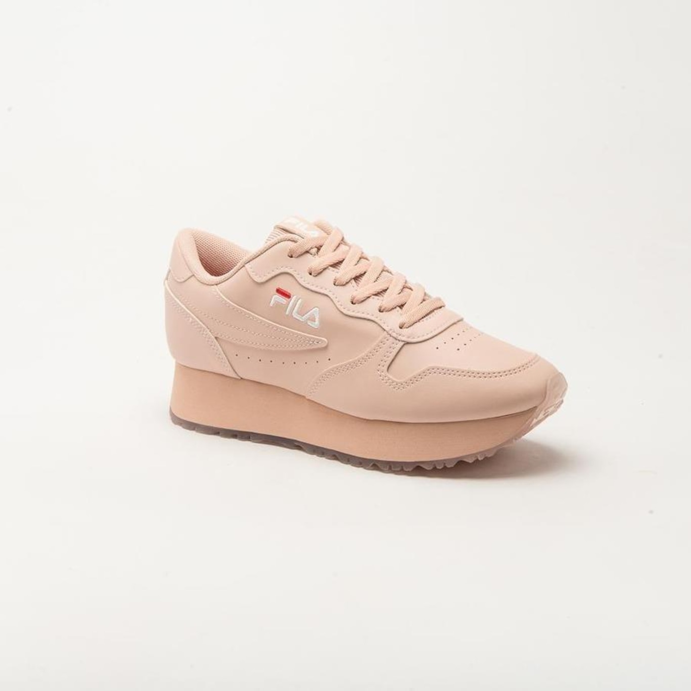 Tênis fila euro clearance jogger wedge feminino rosa